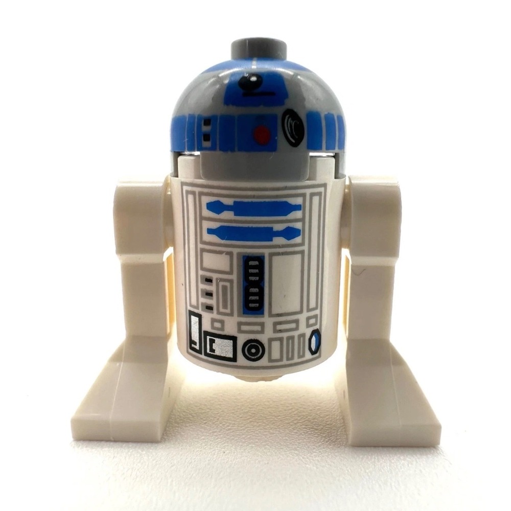LEGO Star Wars R2-D2 Minifigure Flat Silver Head Astromech Droid sw0217‎ - Picture 1 of 2
